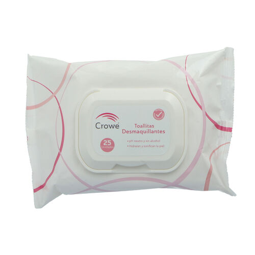 TOALLITAS DESMAQUILLANTES CROWE 25uds image number