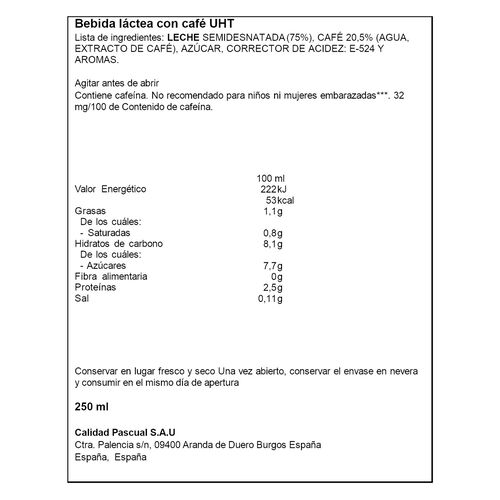 CAFÉ LATTE ESPRESSO ICE COFFEE ALTEZA 250ML image number
