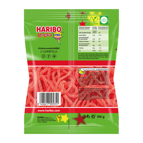 GOMINOLA SPAGUETTI FRESA PICA HARIBO 150g image number