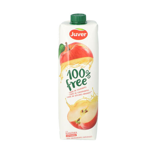 BEBIDA DE ZUMO 100% FREE MANZANA 1L image number