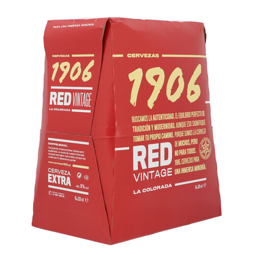 Cerveza 1906 red vintage 33cl pack 6 botellas image number