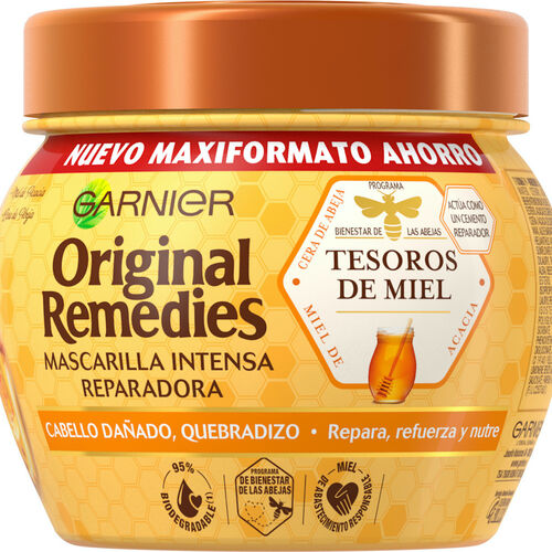 Mascarilla cabello tesoros miel Original remedies 300ml image number