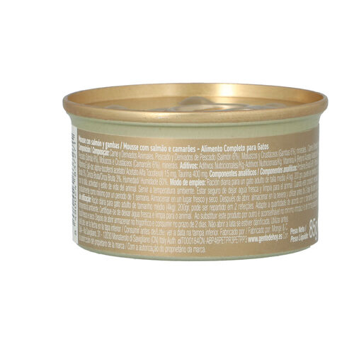 ALIMENTO EN  MOUSSE PARA GATOS CON SALMON Y GAMBA TANDY 85g image number