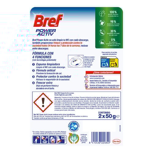 Colgador WC limon Power Active BREF 2uds image number