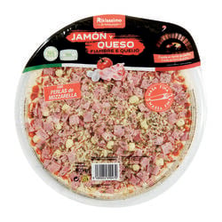 Pizza fresca de jam&oacute;n y queso RIKISSSIMO 405g