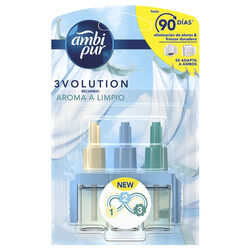 Ambientador AMBIPUR 3 EVOLUTION aroma limpio recambio