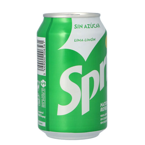 Refresco lima lim&oacute;n SPRITE bajo azucar lata 33cl image number