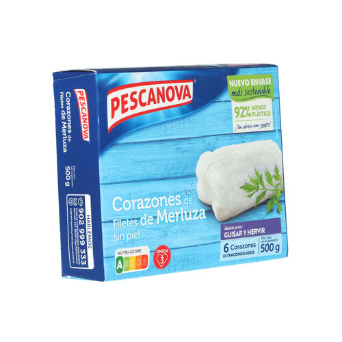 CORAZONES DE MERLUZA PESCANOVA 500g image number