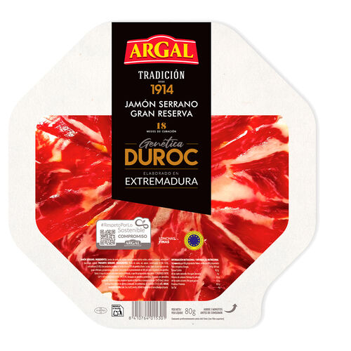 JAMÓN SERRANO GRAN RESERVA ARGAL 80g image number