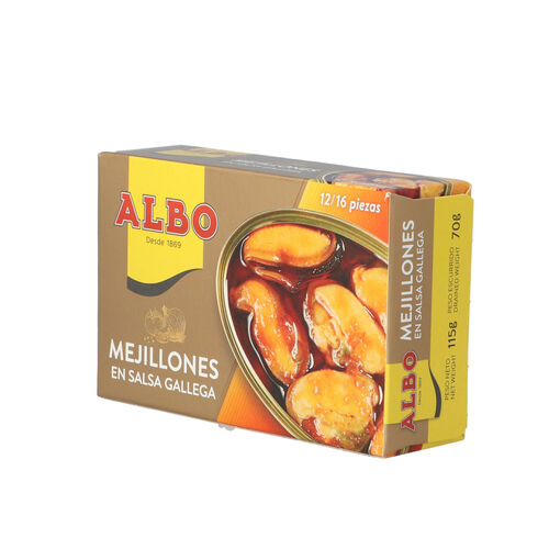 MEJILLON SALSA GALLEGA ALBO 12/16 115g image number