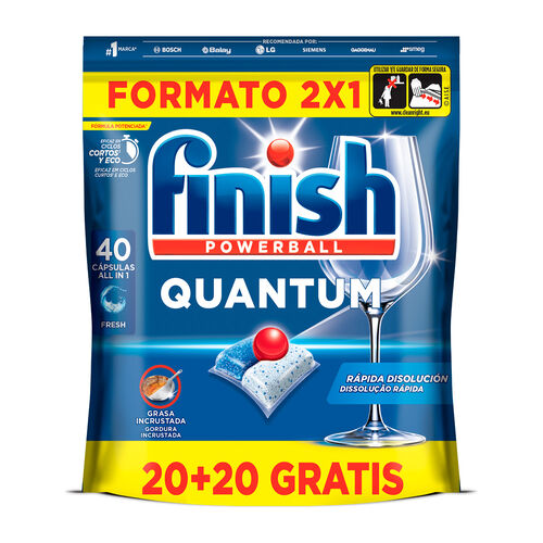 Lavavajillas maquina quantum FINISH 20+20 uds image number