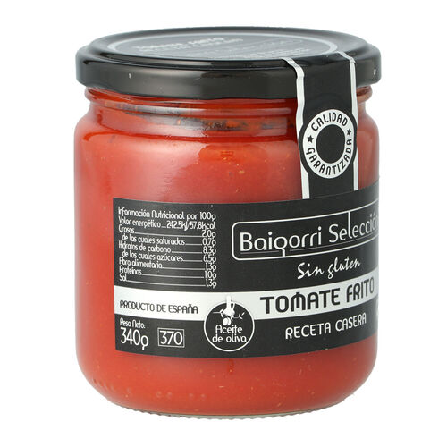 TOMATE FRITO BAIGORRI RECETA CASERA TARRO 340g image number