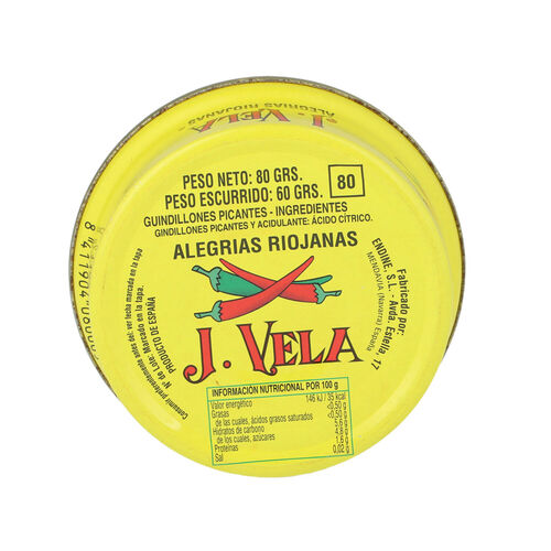 Alegr&iacute;as Riojanas J.VELA 80g image number