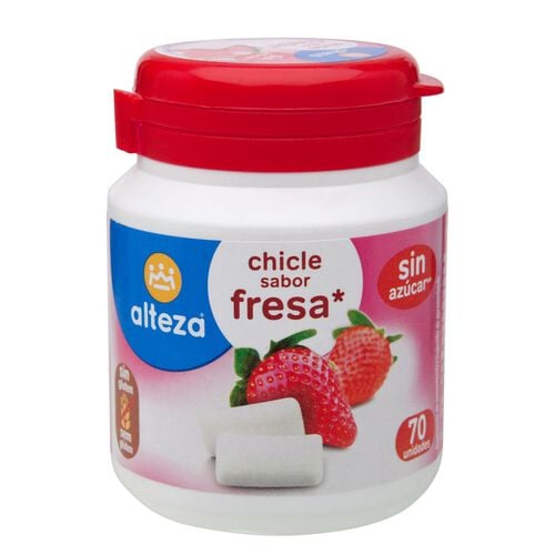Chicle fresa sin az&uacute;car ALTEZA 70uds image number