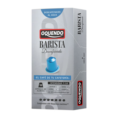 Caf&eacute; Barista descafeinado OQUENDO 10 c&aacute;psulas image number