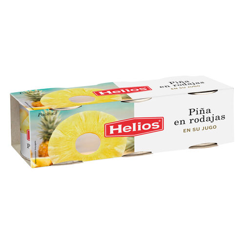 Pi&ntilde;a en rodajas en su jugo HELIOS 3x227g image number