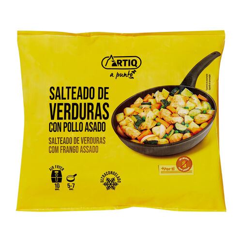 Salteado de pollo congelado ARTIQ 450g image number