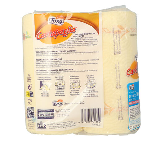 Papel de cocina cartapaglia foxi 2uds image number