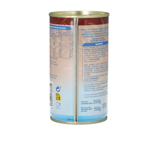 ACEITUNA ALTEZA RELLENA BAJA SAL 350g image number