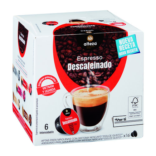 CAFÉ ESPRESSO DESCAFEINADO ALTEZA 16uds image number