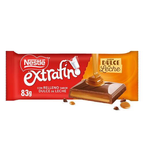 CHOCOLATE CON DULCE DE LECHE NESTLE 83g image number