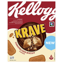 Cereales rellenos de galleta caramelizada Krave KELLOGG'S 375g
