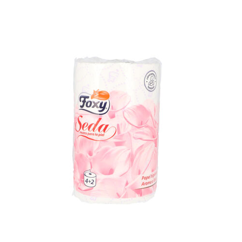 Papel higienico seda 3 capas FOXY 4 + 2uds image number