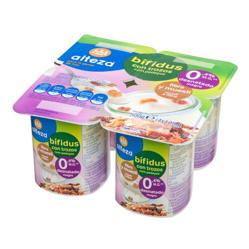 Yogur bifidus 0% con Fibra ALTEZA 4x125g image number