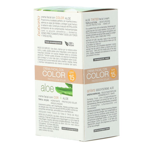 CREMA BABARIA HIDRATANTE CON COLOR 50ml image number