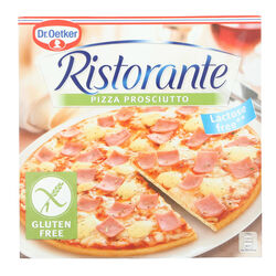 PIZZA RISTORANTE JAMON SIN GLUTEN CONGELADA 345g