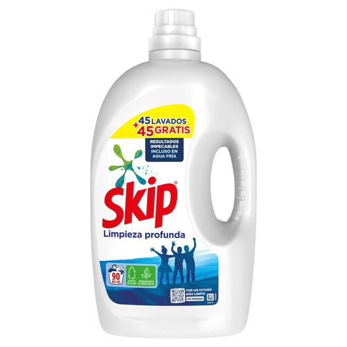 Detergente SKIP liquido Active 45+45 lavados image number