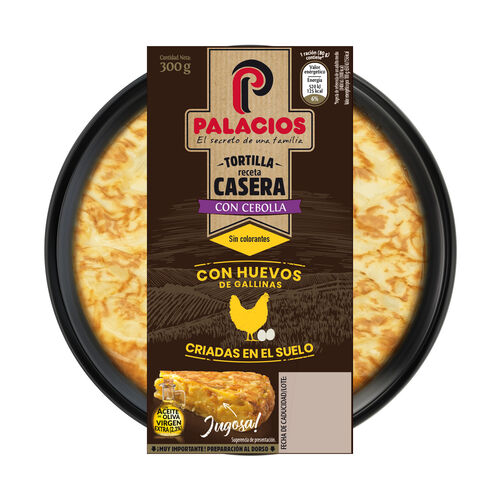 TORTILLA RECETA CASERA CON CEBOLLA PALACIOS 300g image number