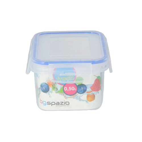 Tupper transparente con tapa 500ml image number