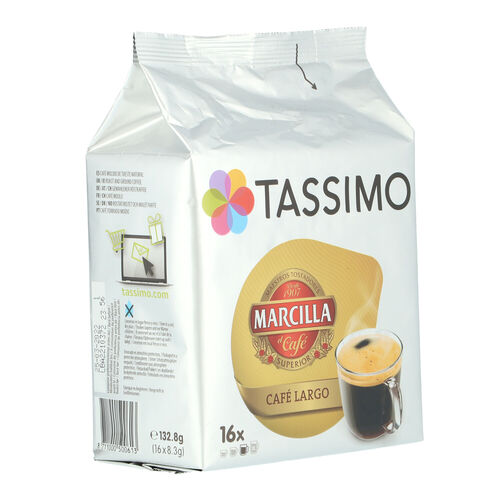 CAFE TASSIMO MARCILLA LARGO 16 CAPSULAS image number