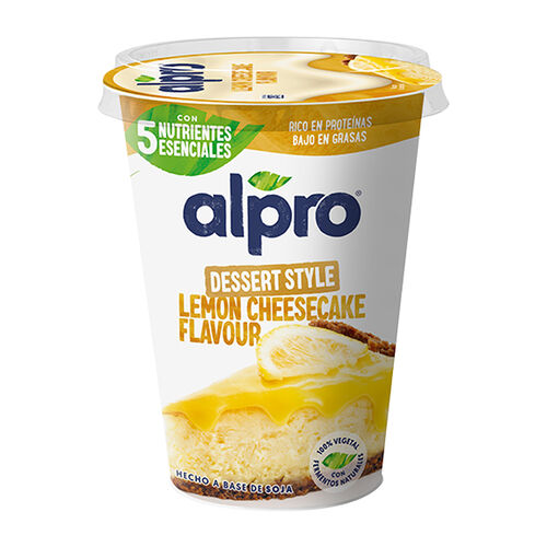 Postre vegetal de soja Lemon Cheesecake ALPRO 400g image number