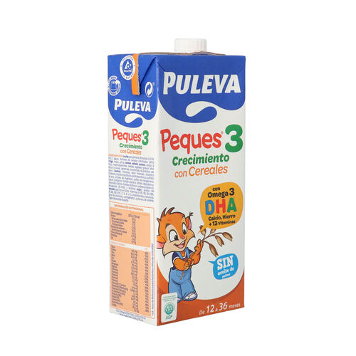 PREPARADO LACTEO CON CEREALES PULEVA PEQUES 3 1L image number