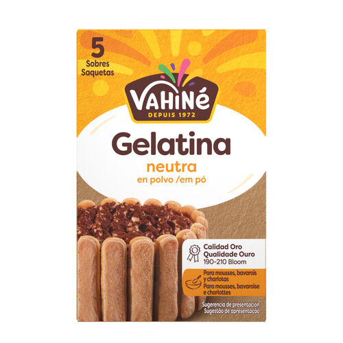 Gelatina neutra en polvo VAHIN&Eacute; 30g image number