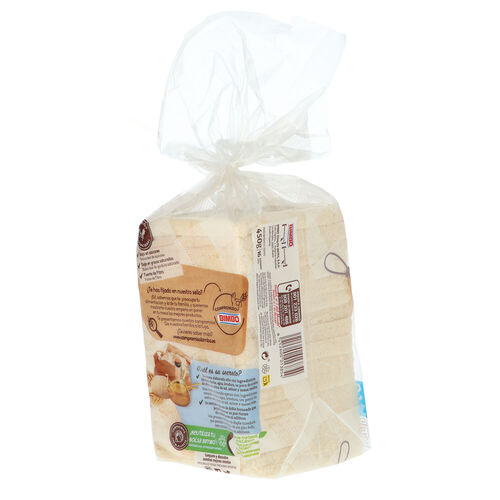 PAN DE MOLDE SIN CORTEZA 100% NATURAL BIMBO 450g image number