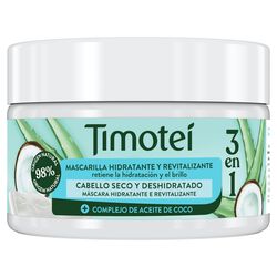 Mascarilla hidratante con leche coco y Aloe Vera TIMOTEI 300ml