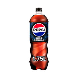 Refresco de cola Zero sin az&uacute;car PEPSI 1,75L