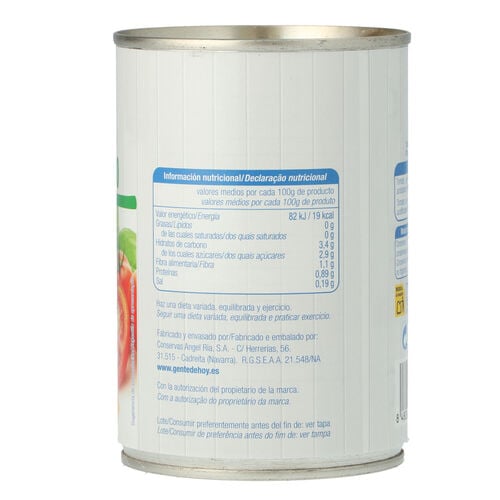 TOMATE ALTEZA ENTERO PELADO 390g image number