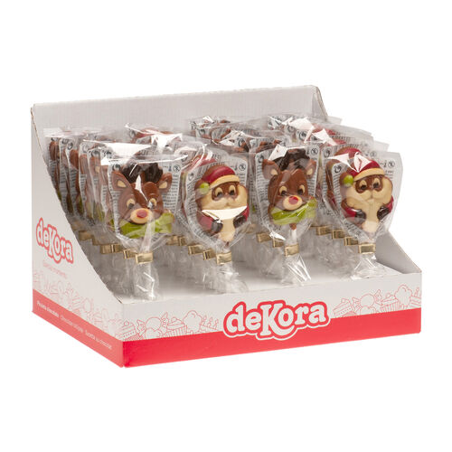 Piruleta de chocolate navide&ntilde;a DEKORA 20g image number