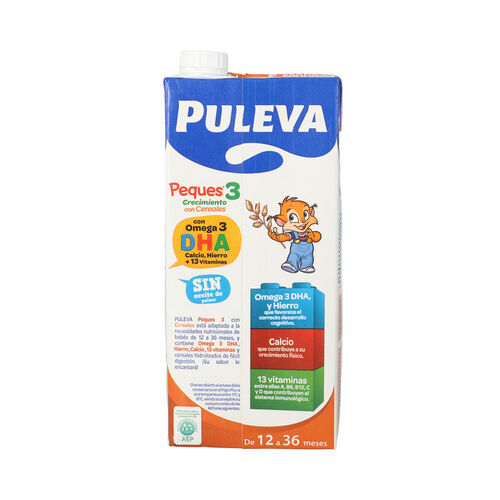 PREPARADO LACTEO CON CEREALES PULEVA PEQUES 3 1L image number