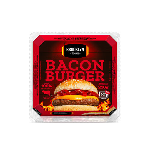 HAMBURGUESA BACON BURGER BROOKLYN TOWN 210g image number