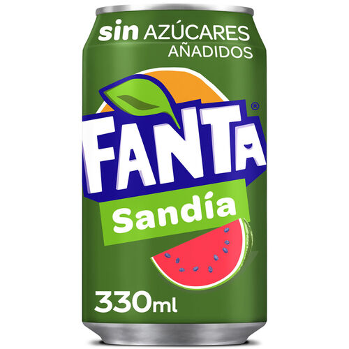 FANTA SANDIA SIN AZUCAR LATA 33cl image number