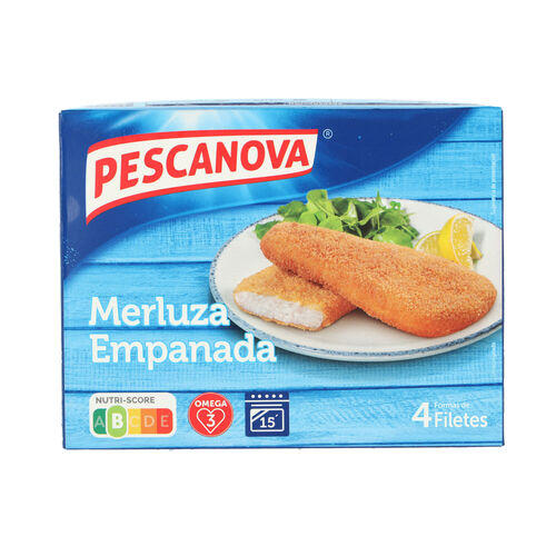 Merluza congelada filetes empanados PESCANOVA 340g image number