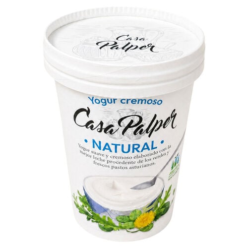 Yogurt cremoso Natural CASA PALPER 500g image number