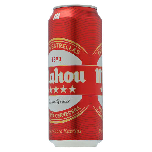 CERVEZA MAHOU 5 ESTRELLAS LATA 50cl image number