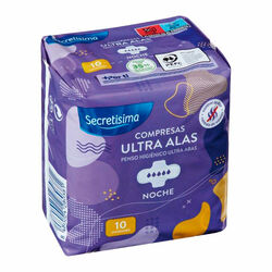 Compresas Ultra alas noche SECRETISIMA 10uds