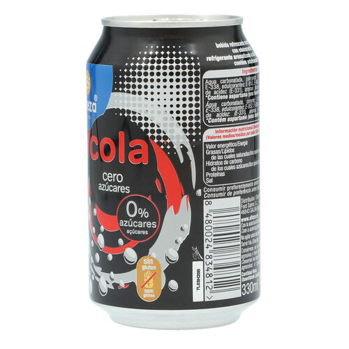 Refresco cola cero ALTEZA lata 33cl image number